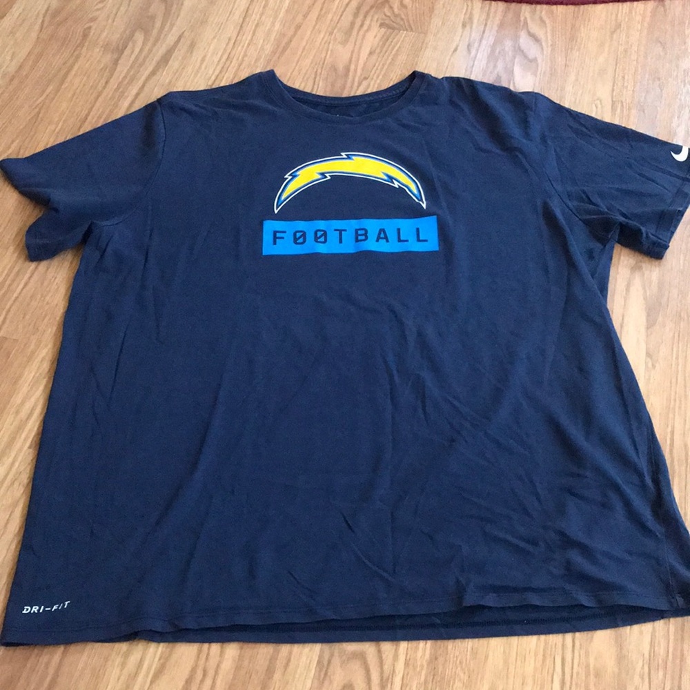 Nike NFL LA Chargers Football Tee t-shirt size XXL